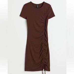 🤎✨H&M fitted drawstring dress✨🤎